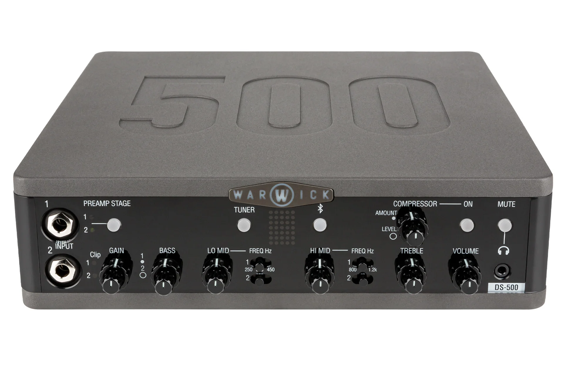 Stage Series DS 500 Double Stage Bass Amp Head with USB-Interface, 500 Watt